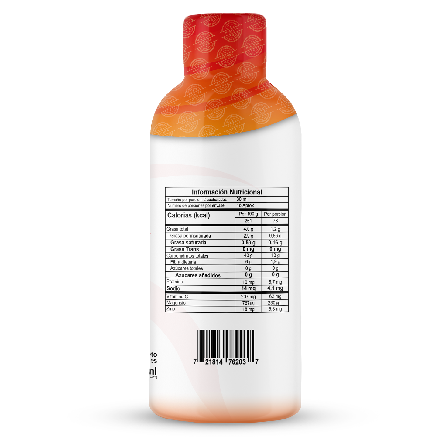 Hallosmine Acua, Suplemento Líquido para las circulación en piernas y apoyo venoso, con Vinagre de Manzana, Magnesio, Vitamina C y Omega 3 | 500 ml