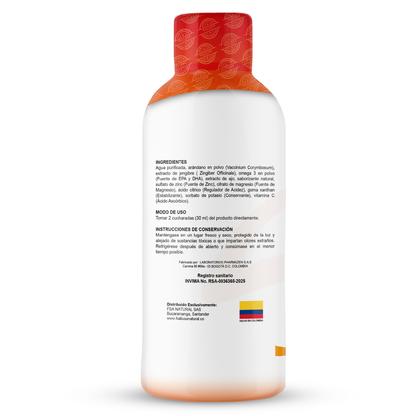 Hallosmine Acua, Suplemento Líquido para las circulación en piernas y apoyo venoso, con Vinagre de Manzana, Magnesio, Vitamina C y Omega 3 | 500 ml